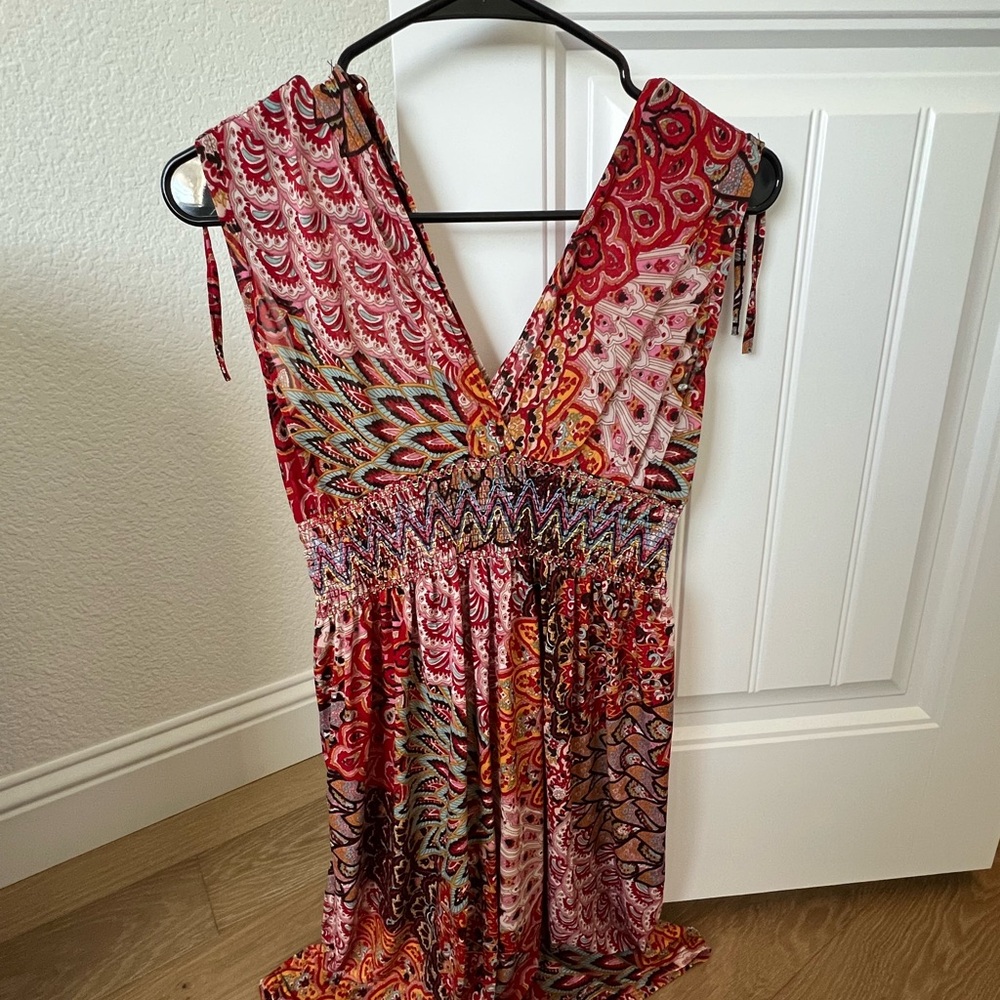 Vibrant Multicolor Sleeveless Dress